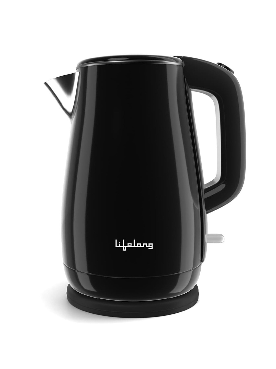 Lifelong Black & Silver Double Wall Cool Touch 1.5L Electric Kettle  1350W