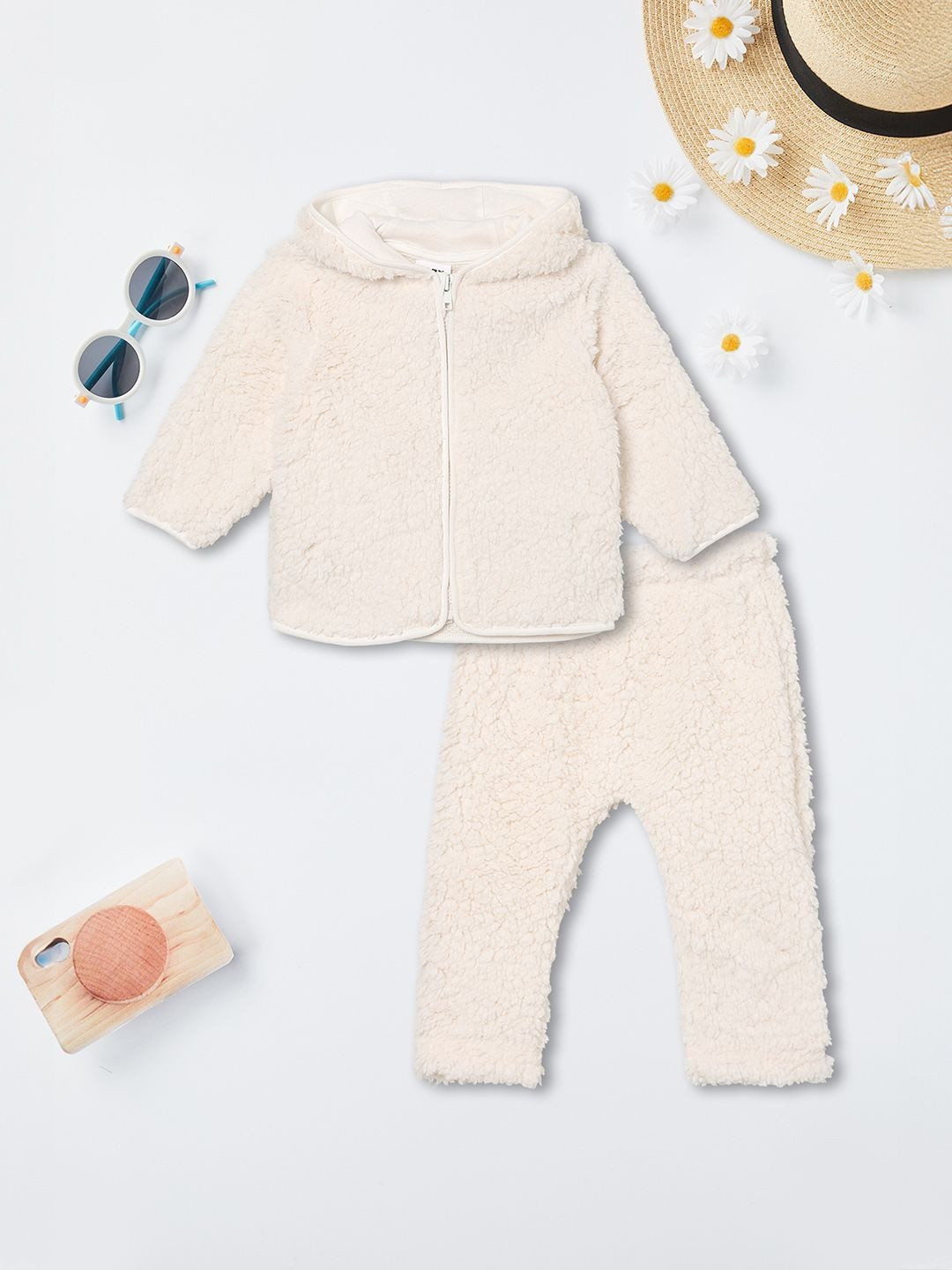 max Infant Girls Hooded Coat With Trousers