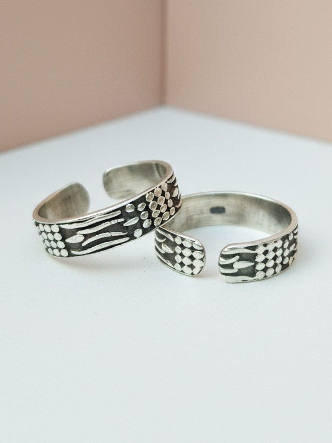 FUSIONARI Sterling Silver Toe Rings