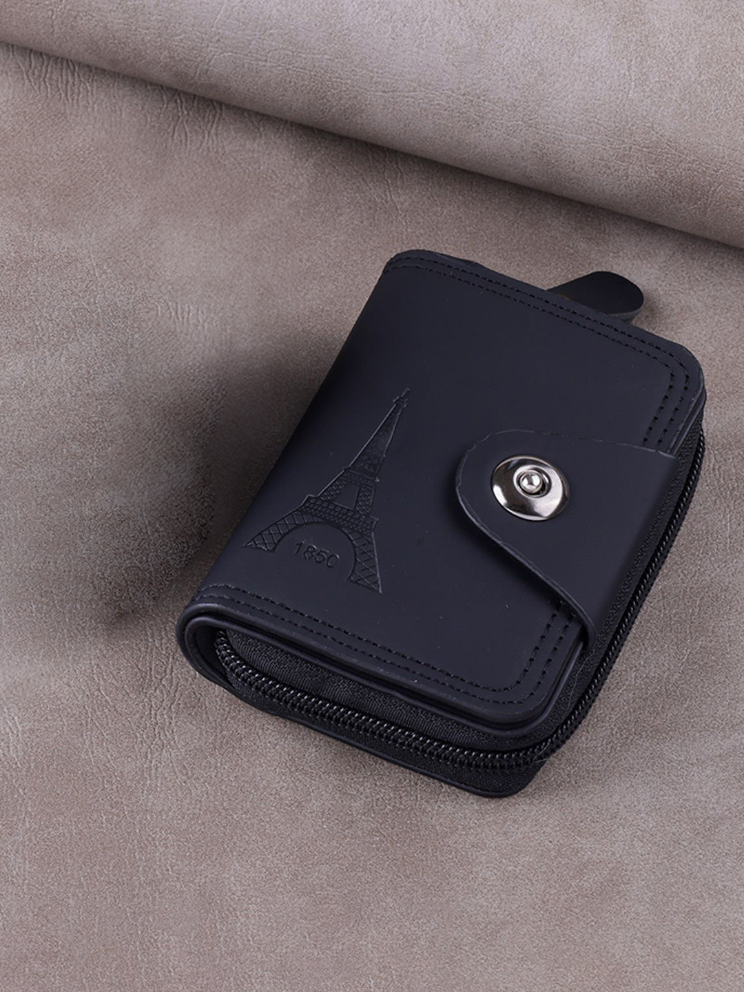 WATCHSTAR Unisex Solid Zip Around 11 Number of Card Holders Wallet