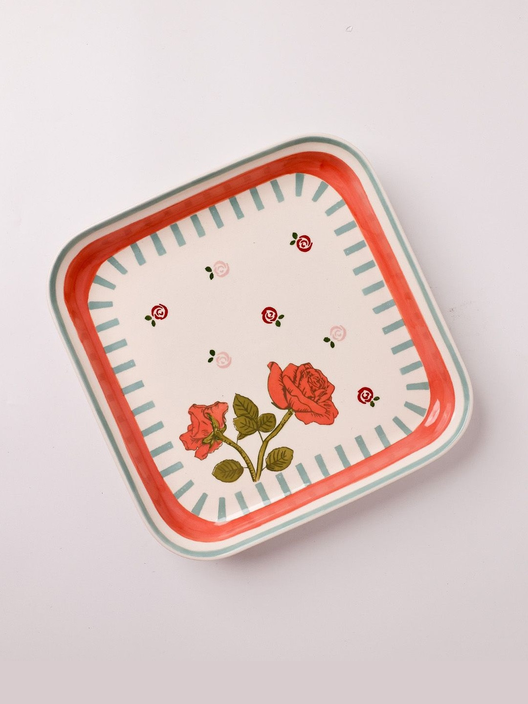 The Wishing Chair White And Red Ceramic Dishwasher And Microwave Safe Plates