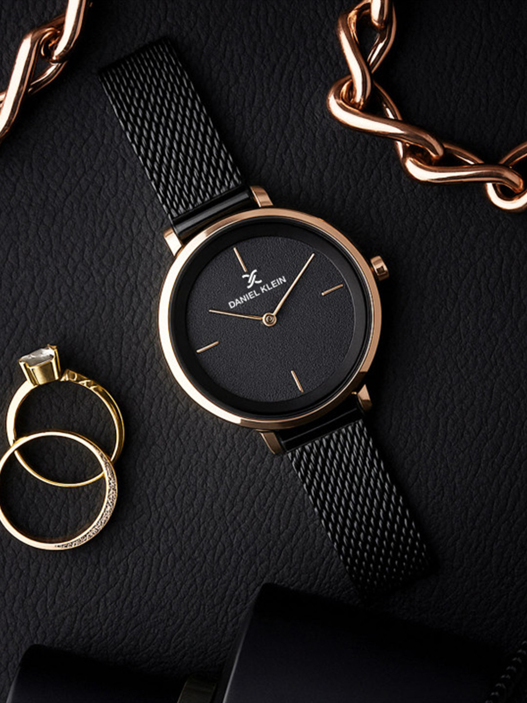 Daniel Klein Women Dial & Bracelet Style Straps Analogue Watch DK11960-4_OR