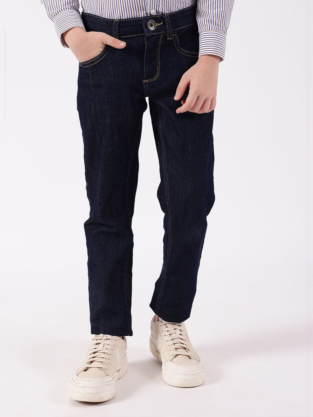 One Friday Boys Comfortable Stretch Denim Black Jeans
