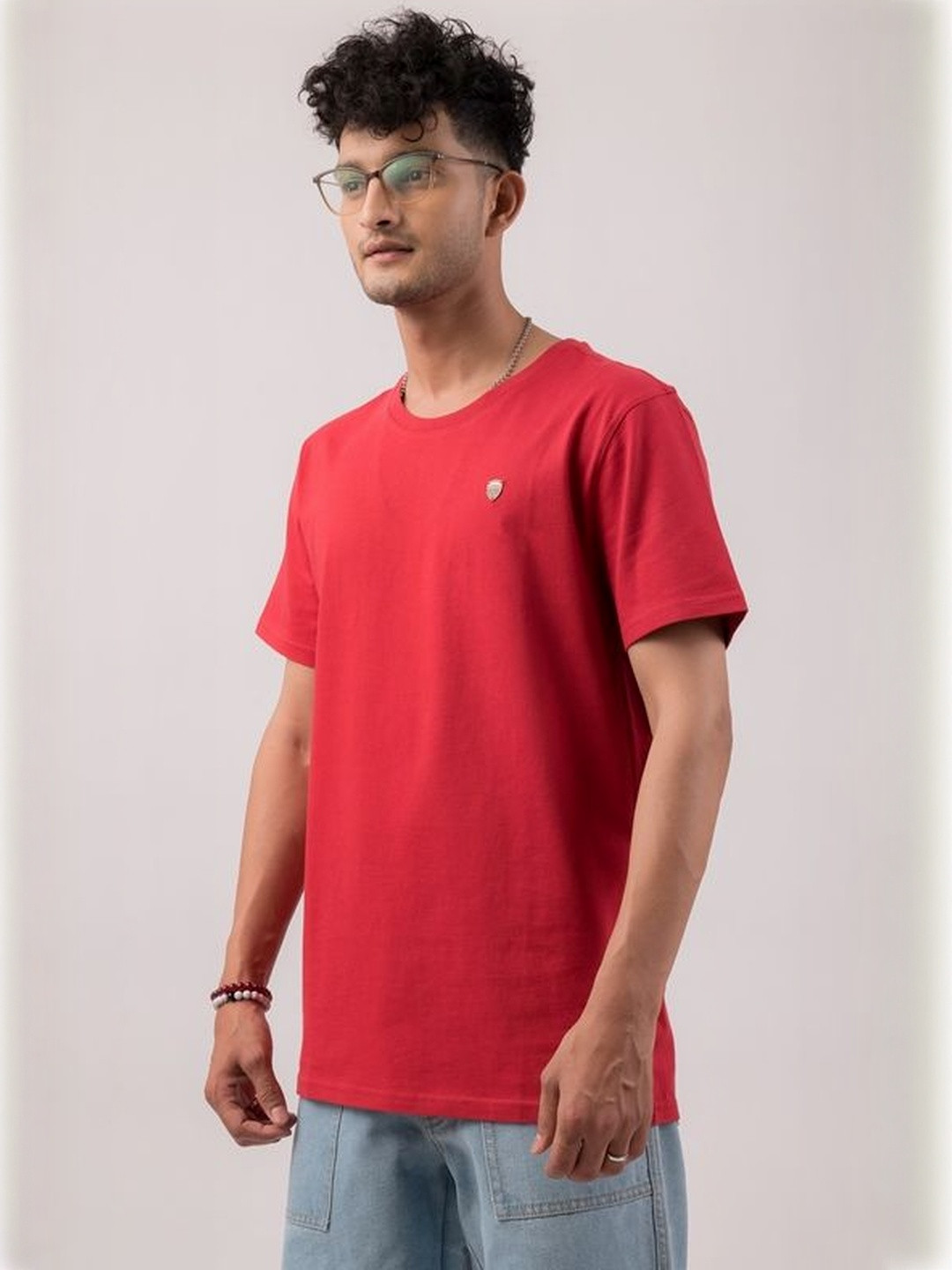 THREADS OF HARMAN Men Brand Logo T-shirt