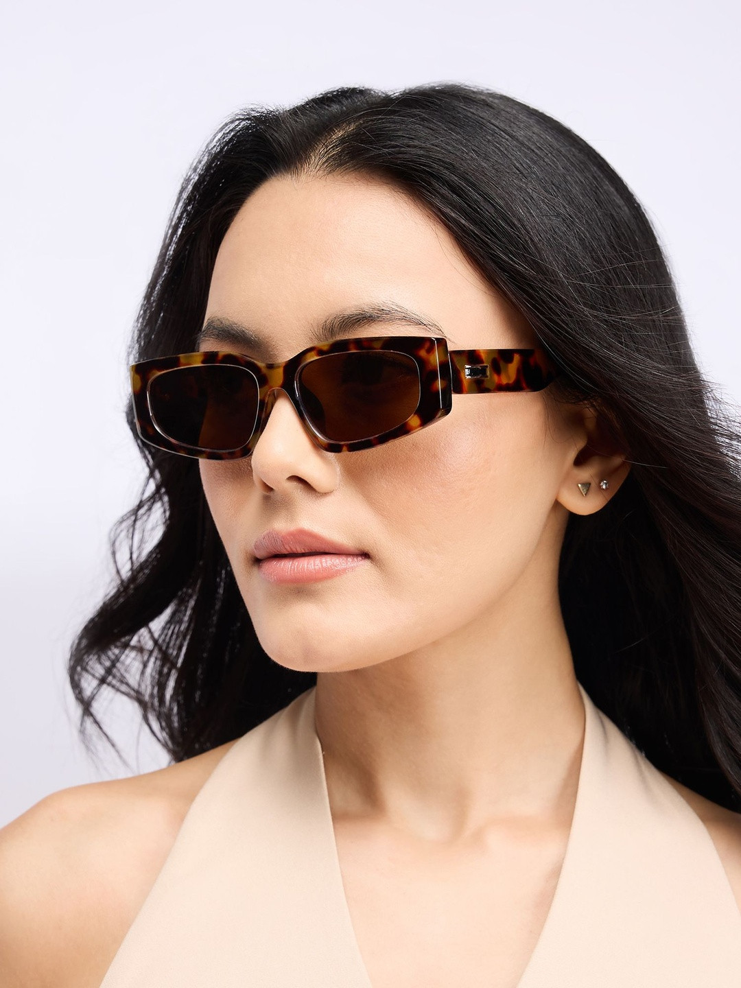 20Dresses Women Animal Printed Thick Rim Rectangle Sunglasses