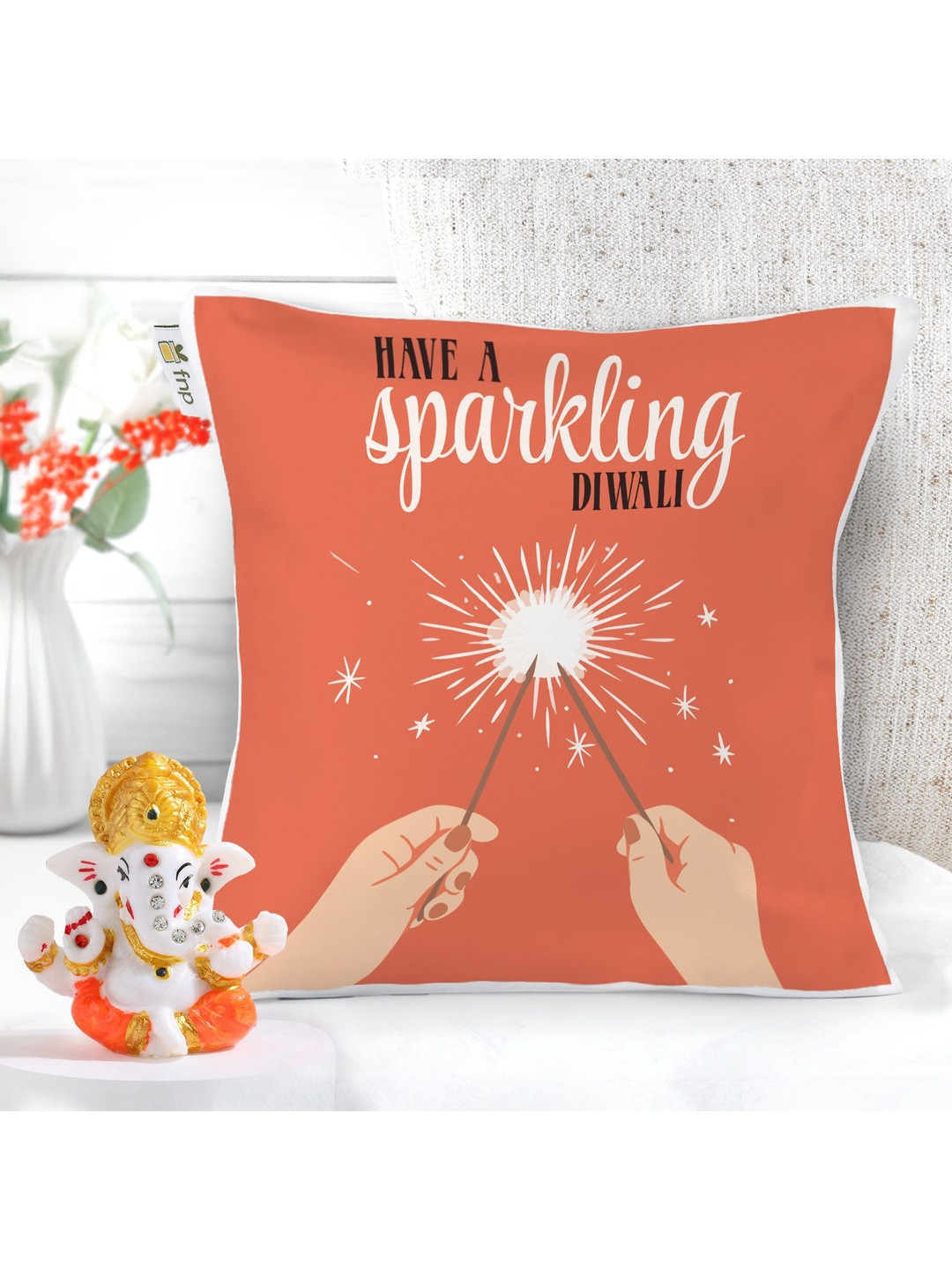 fnp Set Of 2 Diwali Pillows Gift Set