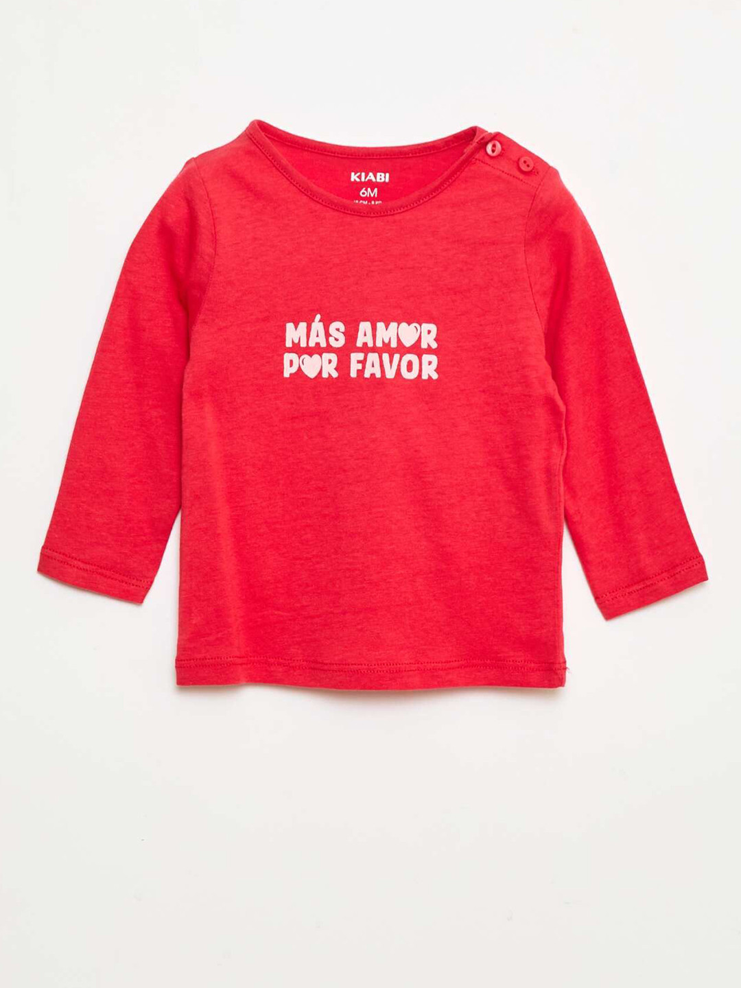 KIABI Girls Typography Printed Pure Cotton Regular Fit T-shirt