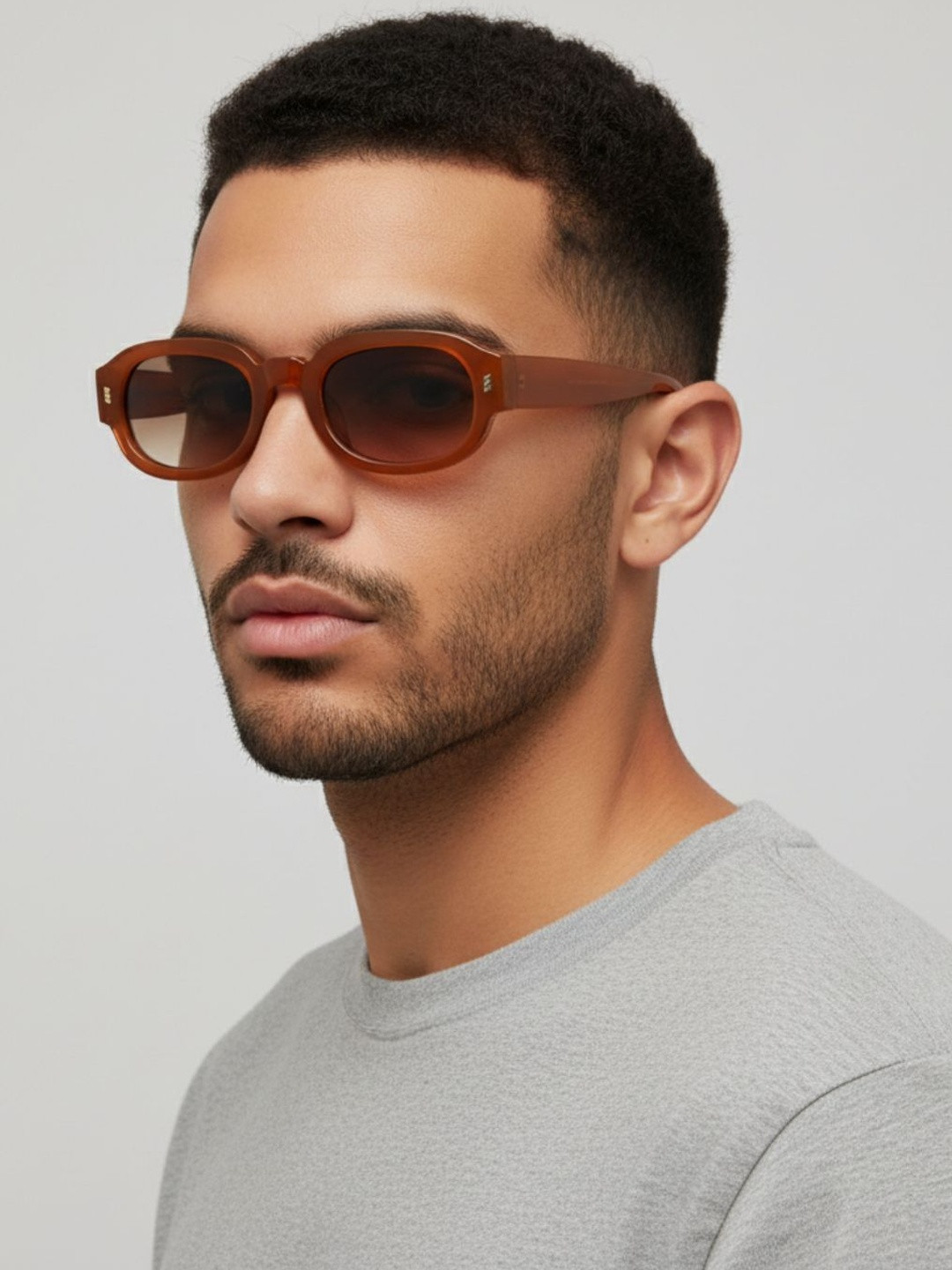 goglassic Unisex Full Rim UV Protected Lens Oval Sunglasses VENOM-PARROT