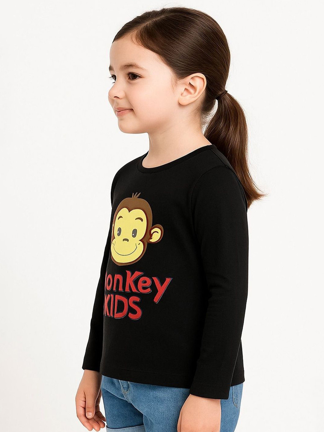 Shivgarmets Girls Graphic Printed T-shirt