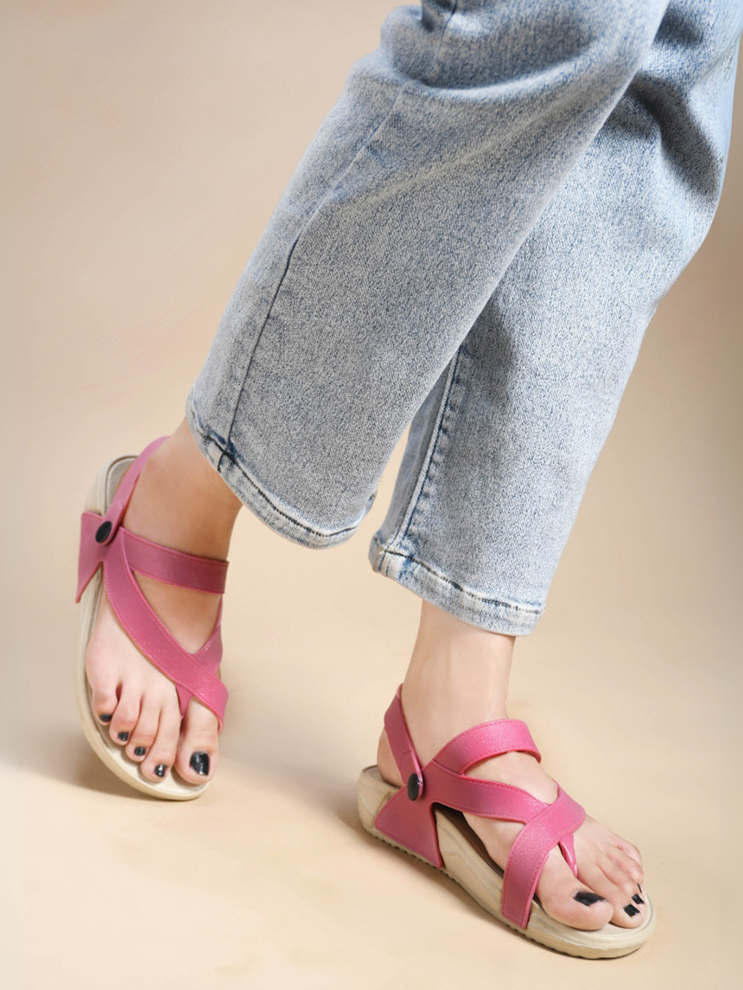 SUPERMET Women Pink Strapped Sandals