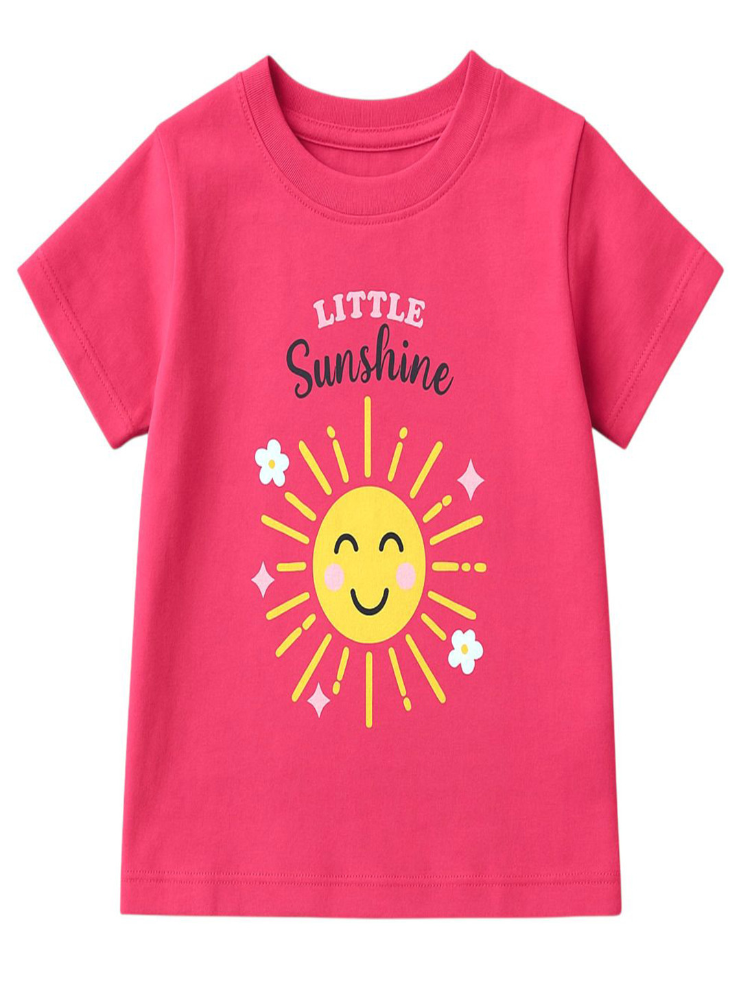 HuggleBug Girls Graphic Printed Tshirts