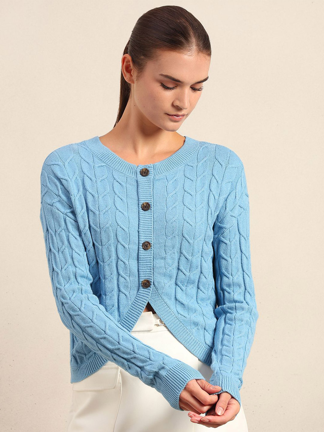 Vero Moda Women Cable Knit Cardigan