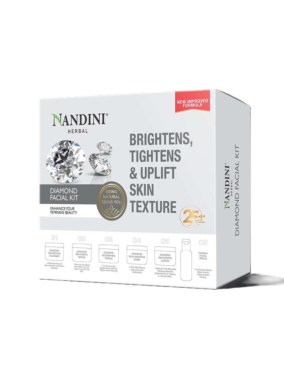 Nandini Herbal Violet Diamond Facial Kit