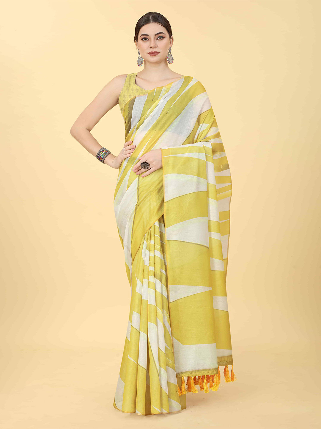 Silk Land Zari Chanderi Saree