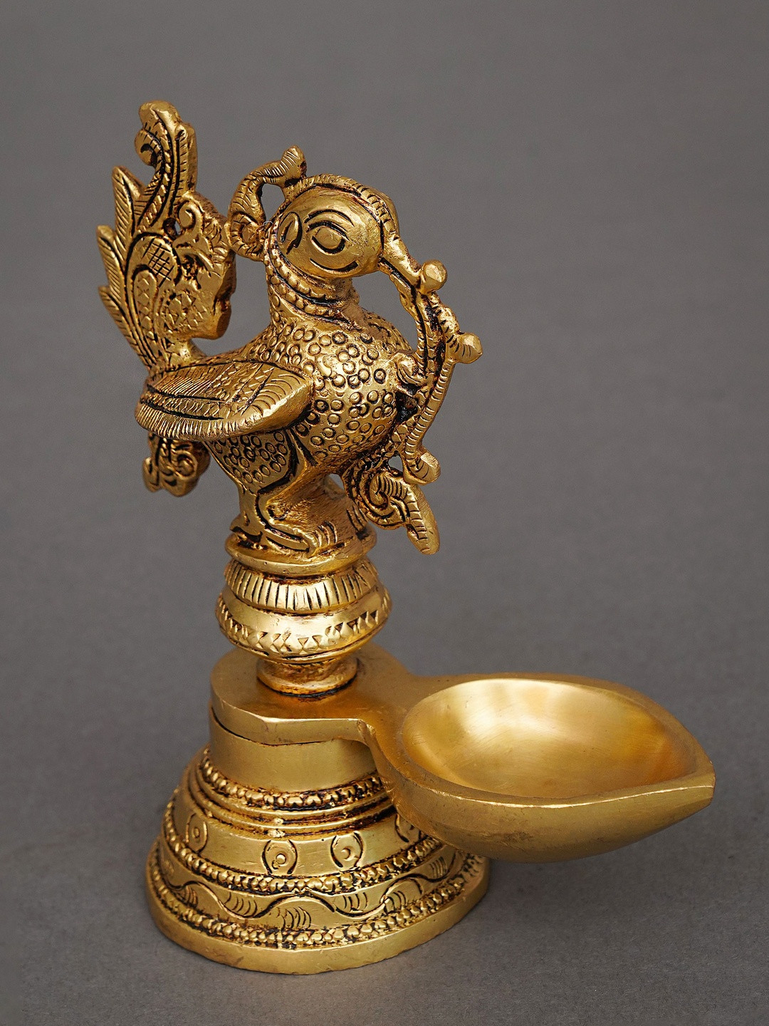 JAYPORE Deshna Brass Antique Handcrafted Diya