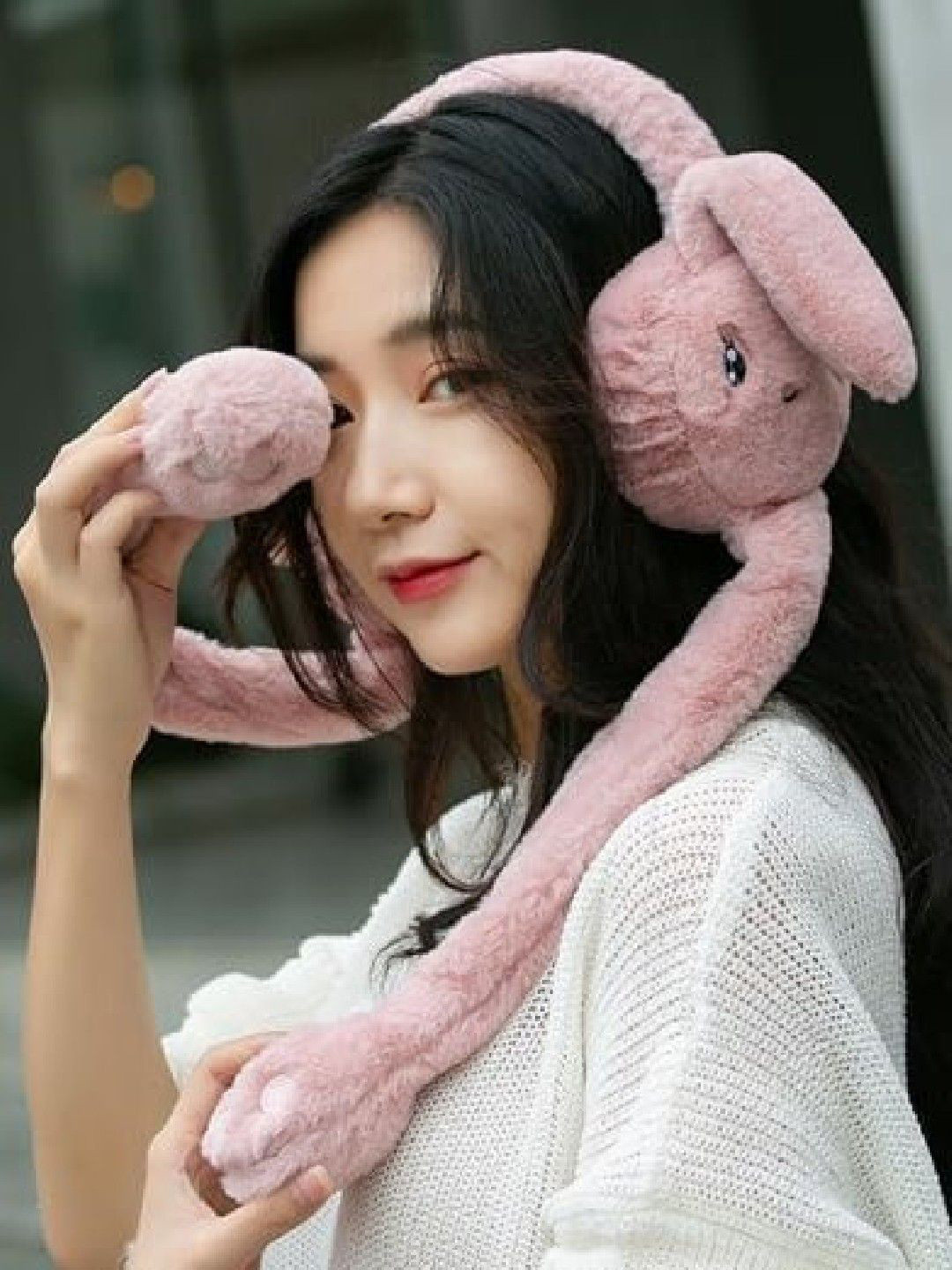 2 KOLPOL Women Moving Ears Earmuff Headband