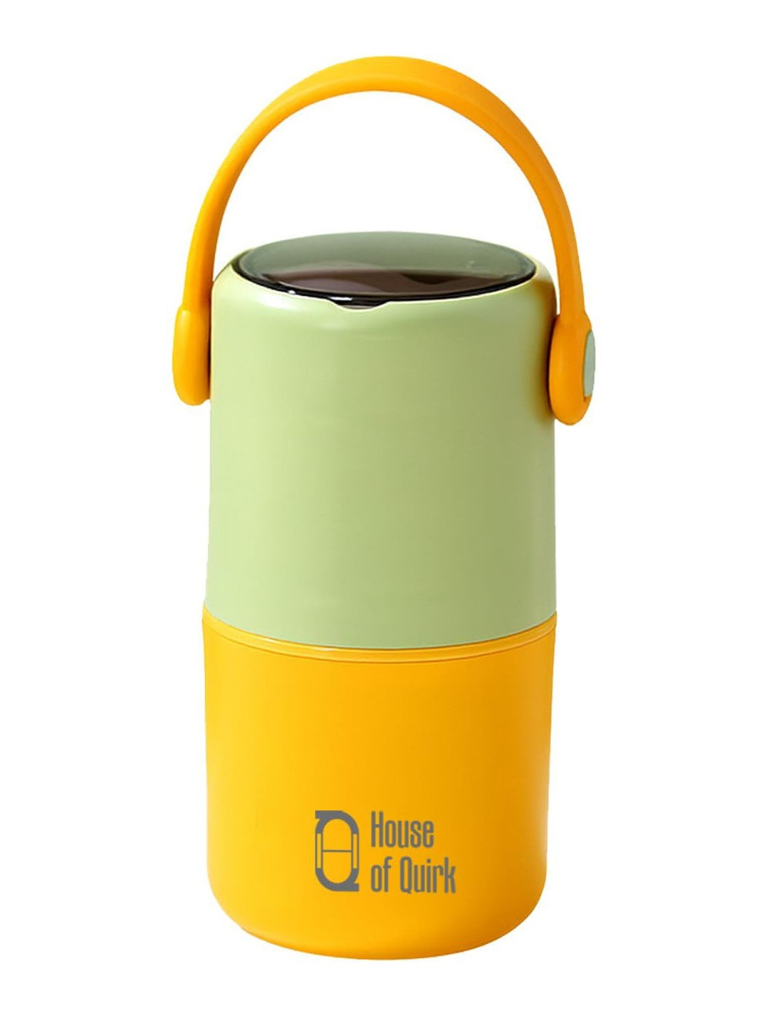 HOUSE OF QUIRK Stainless Steel Green Polypropylene Dishwasher Safe Lunch Box