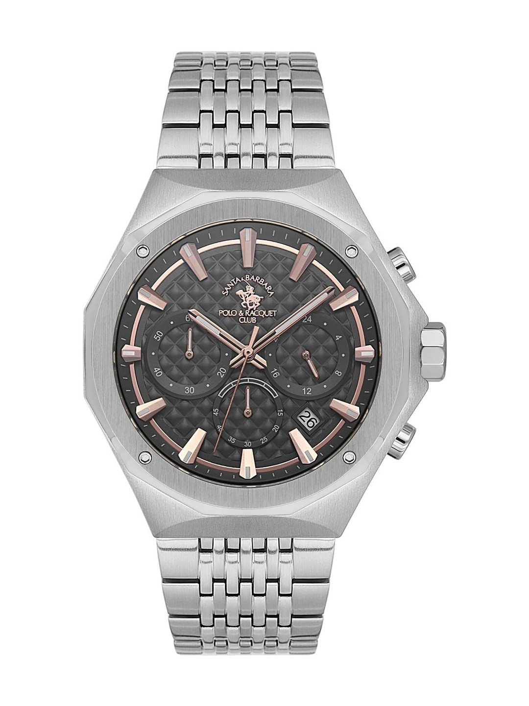SANTA BARBARA POLO & RACQUET CLUB Men Dial & Stainless Steel Straps Analogue Watch 5.10005