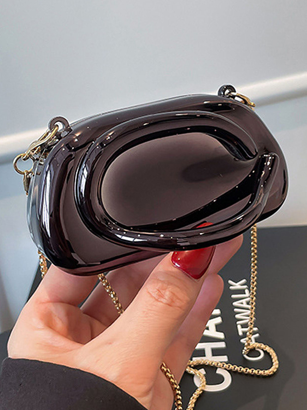 LULU & SKY Metallic Miniature Sling Bag