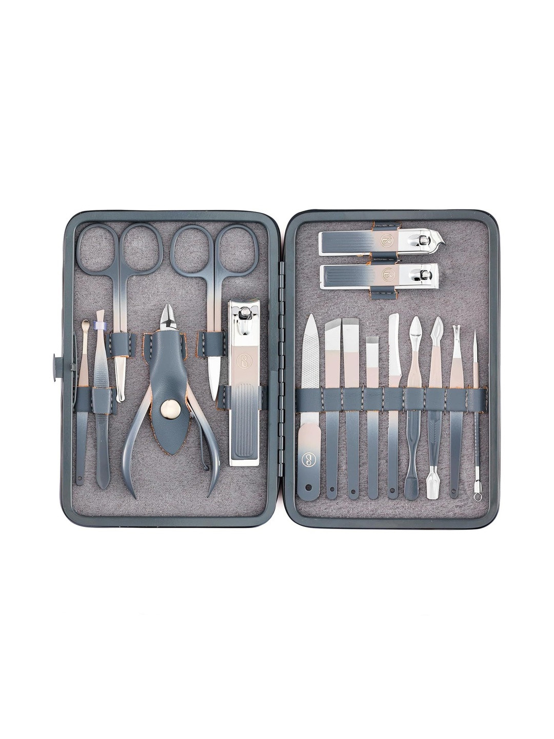 Beaute Secrets Stainless Steel Nail Clipper 17-In-1 Set With Cuticle