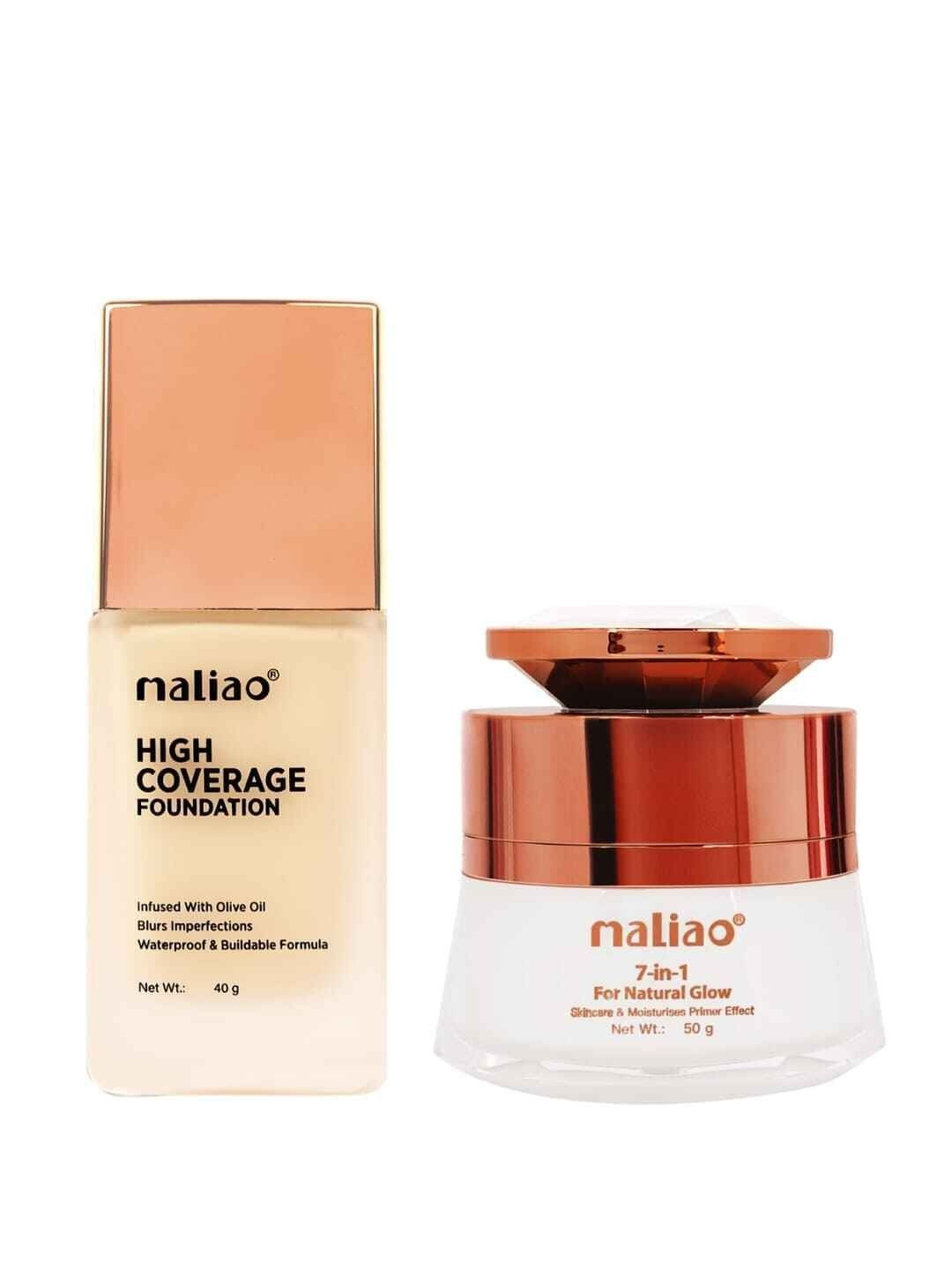 Maliao Set Of 2 Primer- 50 g- M11-03 & Foundation- 40 ml- M556