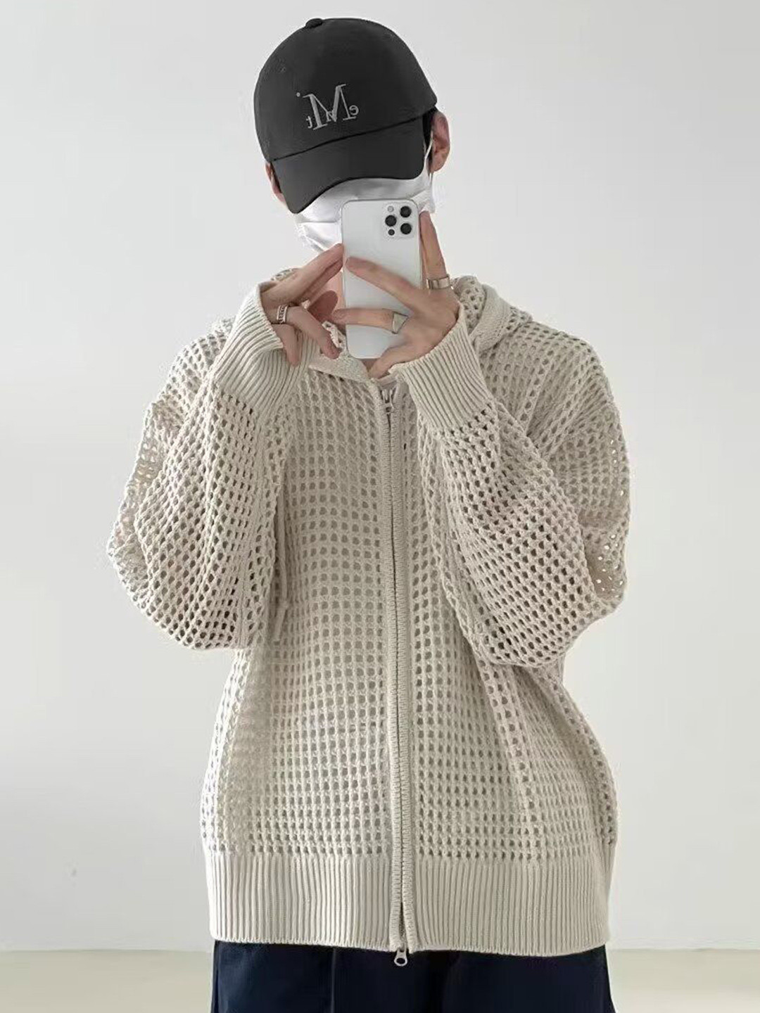 StyleCast Men Ribbed Long Sleeves Hooded Neck Cardigan