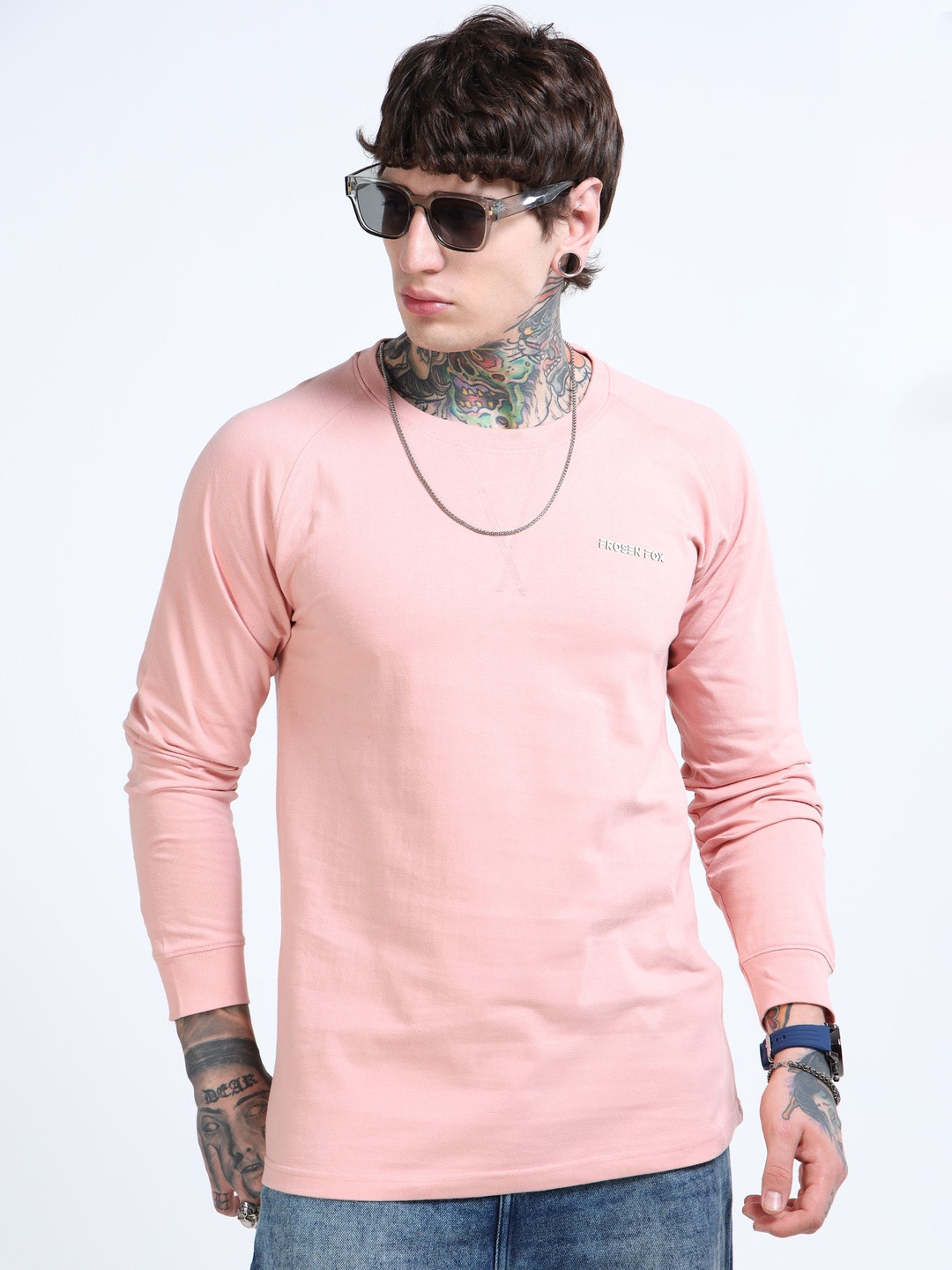 FROSEN FOX Men Brand Logo T-shirt