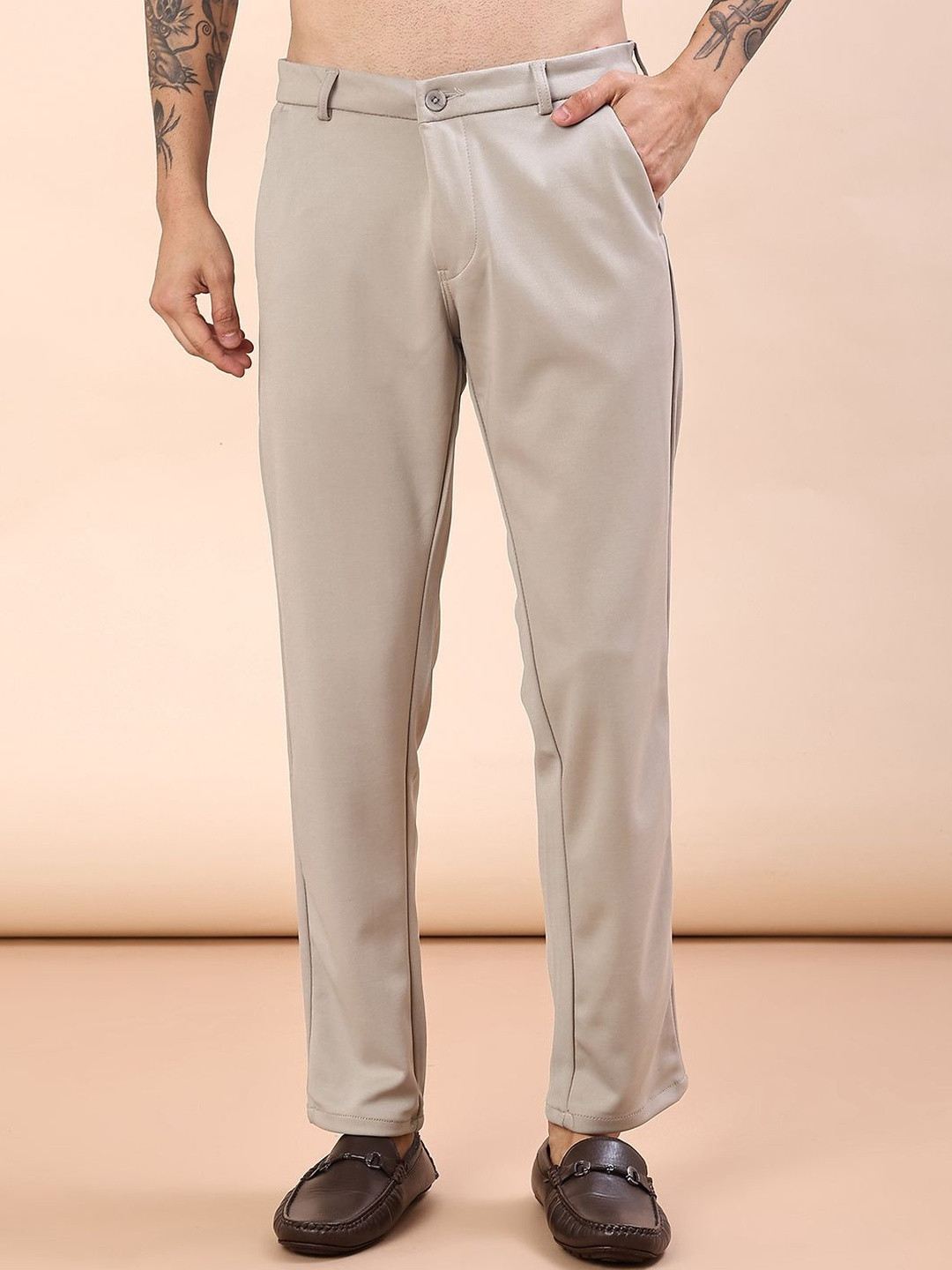 V-Mart Men Regular Fit Chinos Trousers