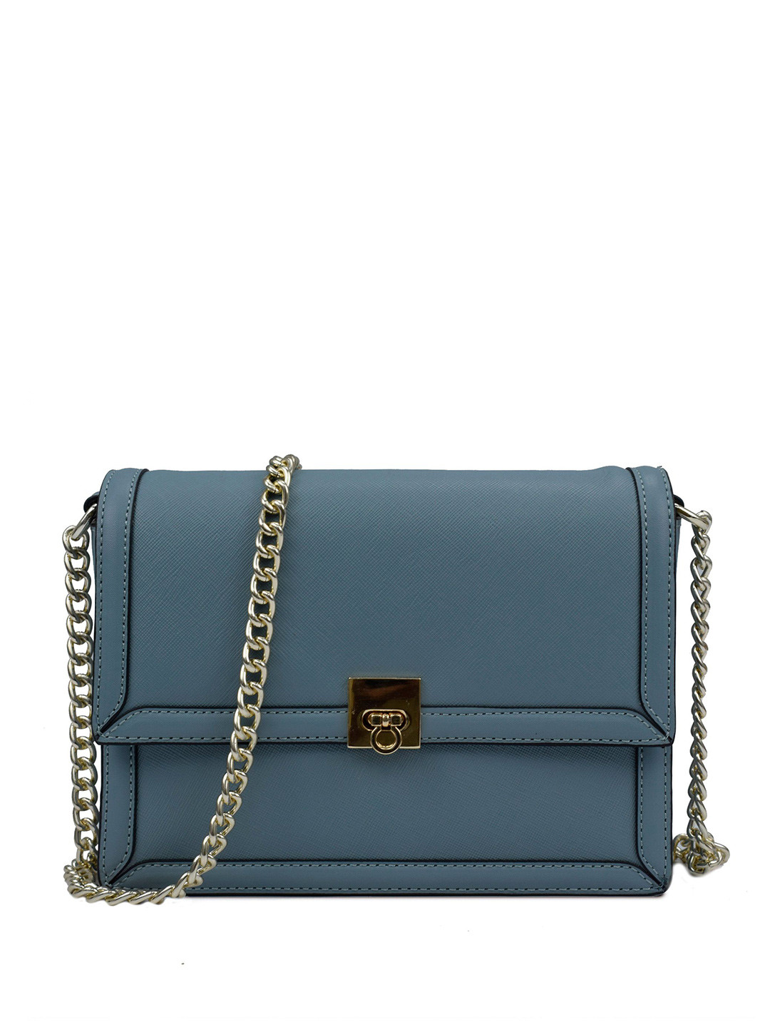 El'Curio Leather Structured Sling Bag