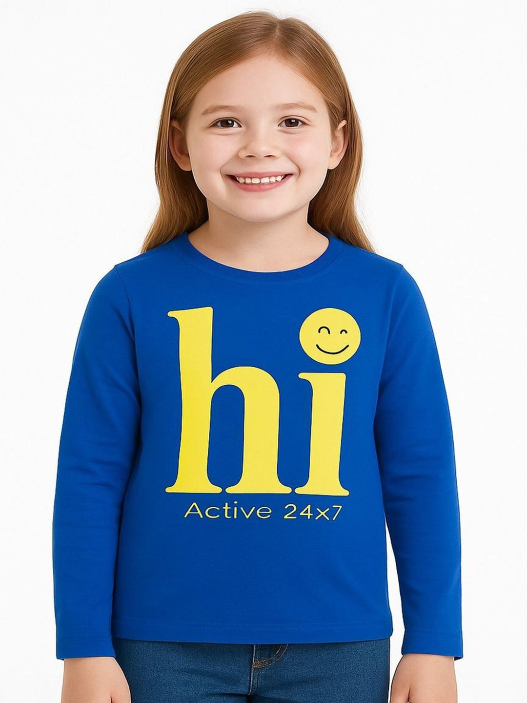 Vadahee Kids Typography Printed T-shirt