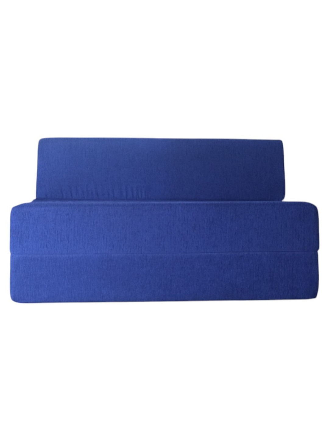 FRIENDS LIFE Blue Foam 2 Seater Fold Out Sofa Cum Bed
