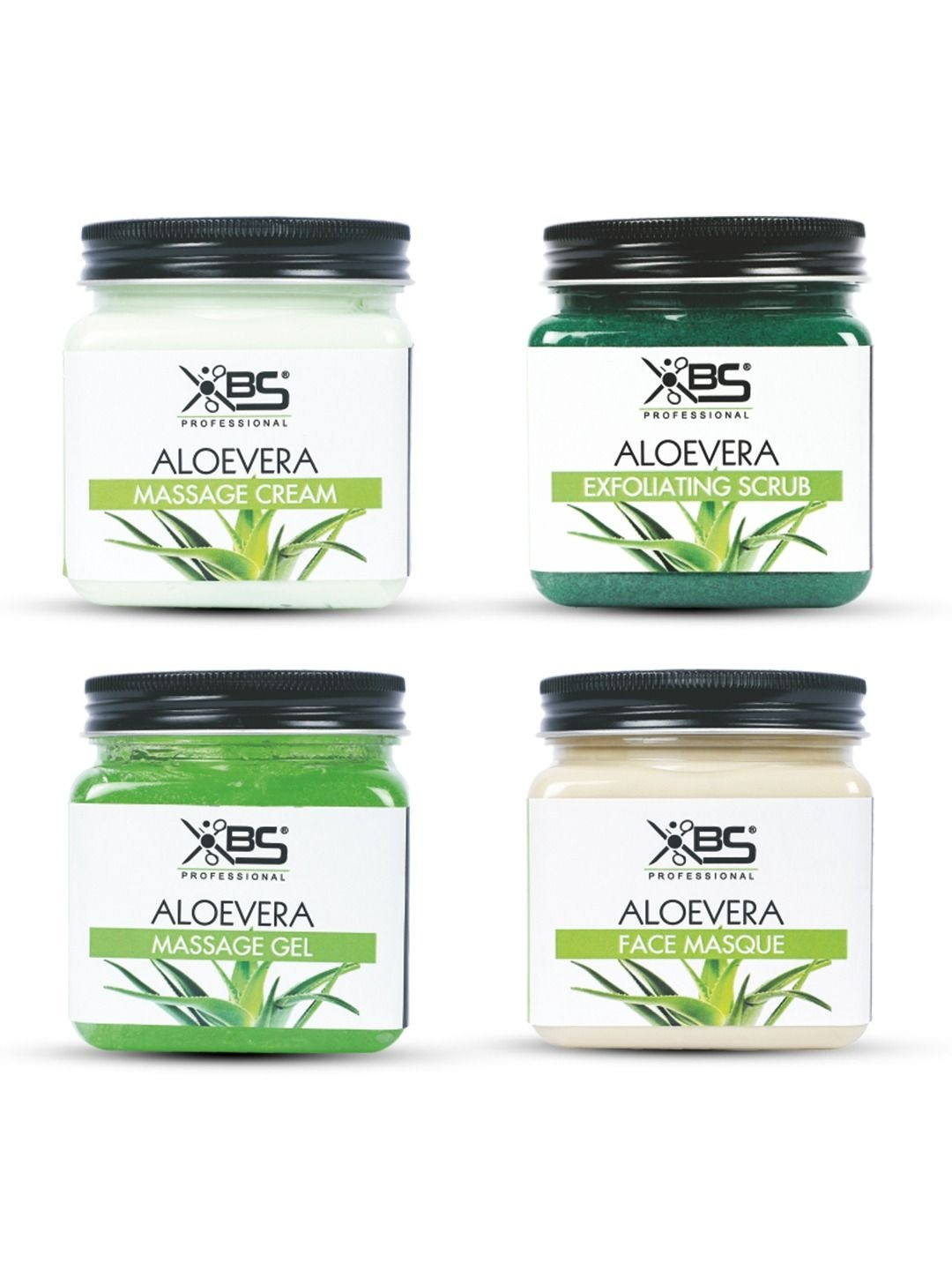 XBS 4 Steps Aloe Vera Facial Kit - 380 ml Each
