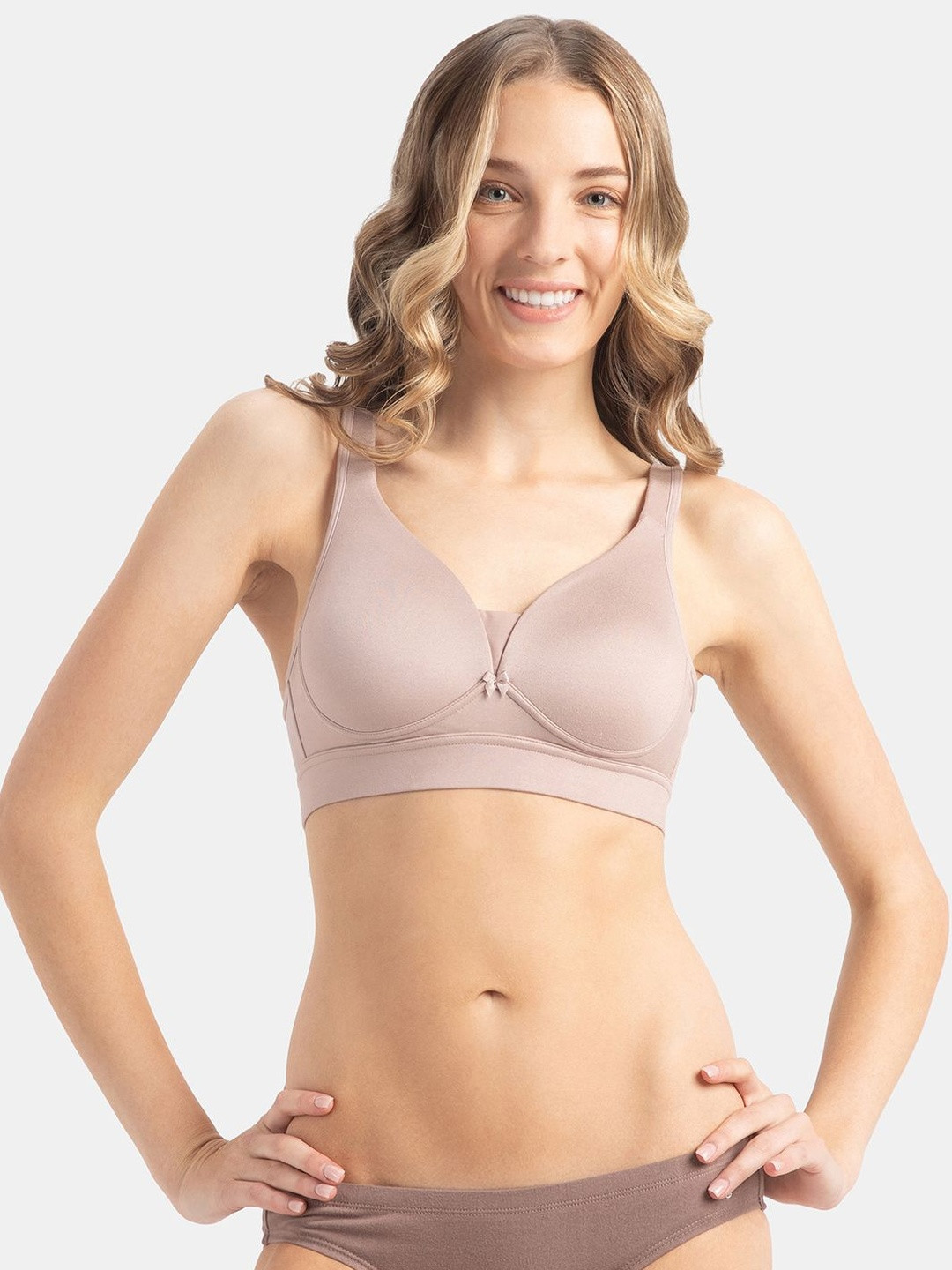 Jockey Wirefree Medium Padded Soft Touch Microfiber Full Coverage T-Shirt Bra - 1856