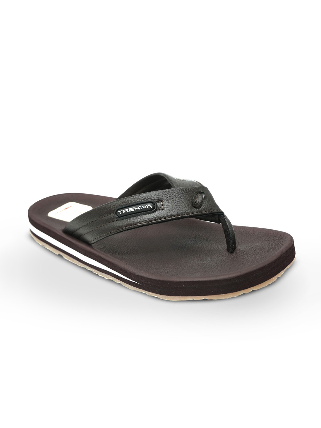 Trekiva Men Brown EVA Flip Flops