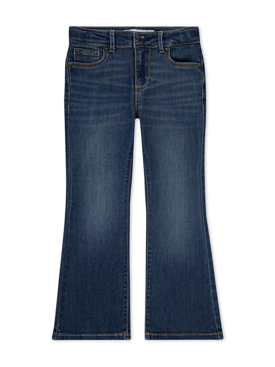 Levis Daydream Girls Flared Mid-Rise Medium Shade Light Fade Jeans