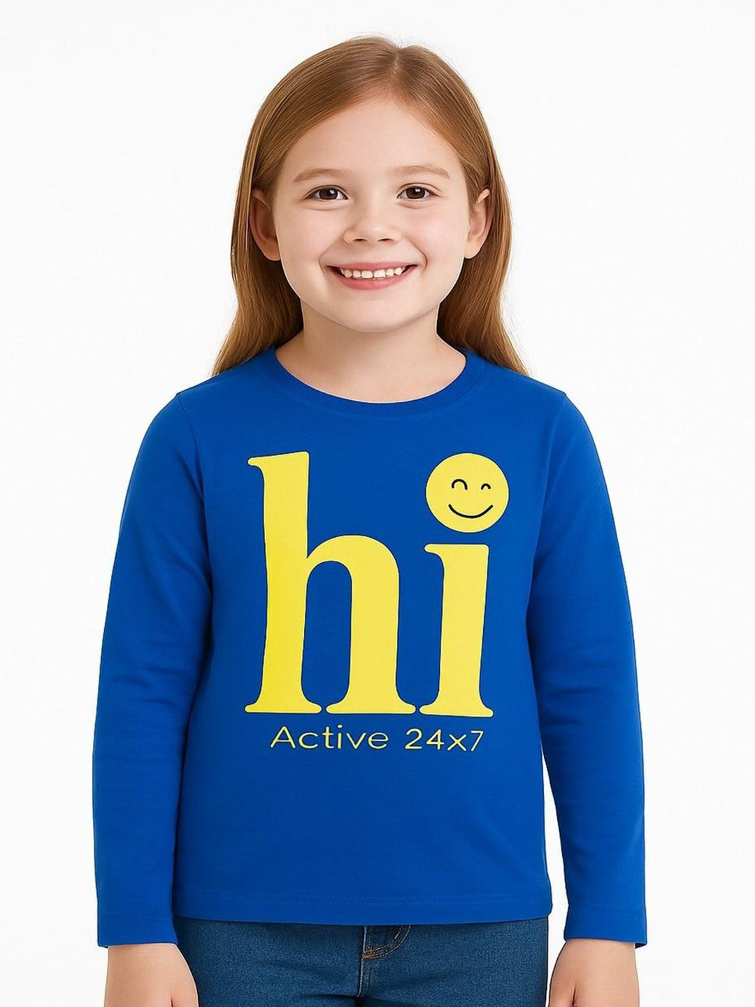ishandsons Kids Cotton Typography Printed T-shirt