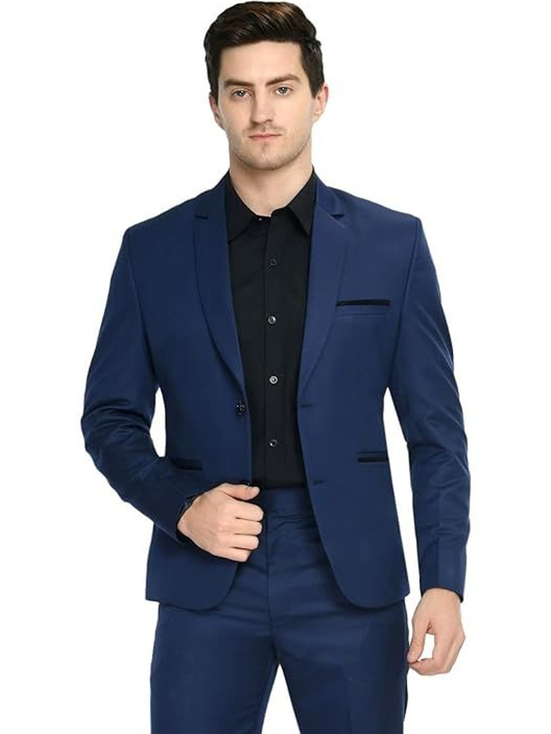 Raj Traders Men Jingle Breasted Notched Lapel Regular Fit Blazer