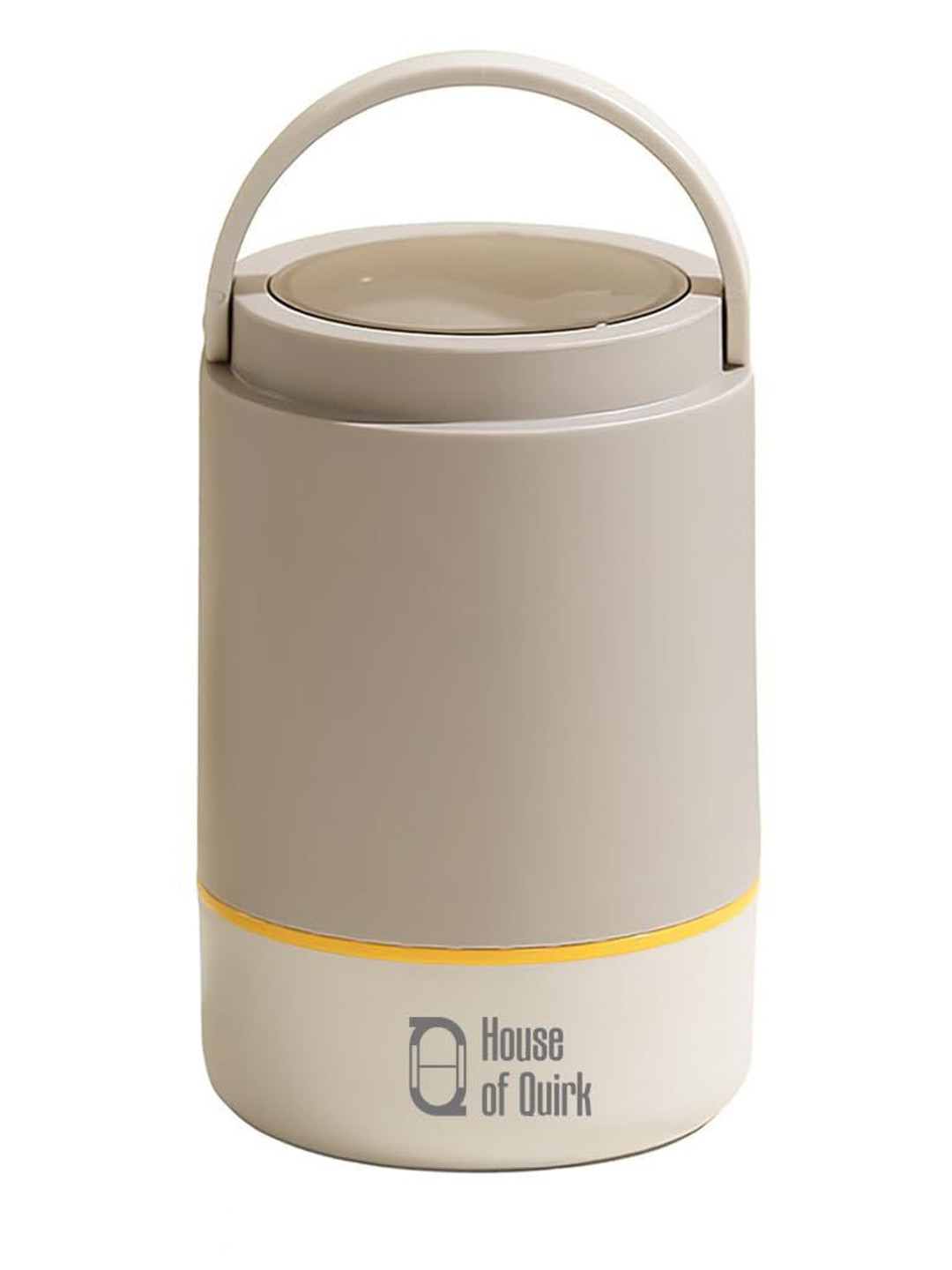 HOUSE OF QUIRK Camel Brown Polypropylene Dishwasher Safe Lunch Box