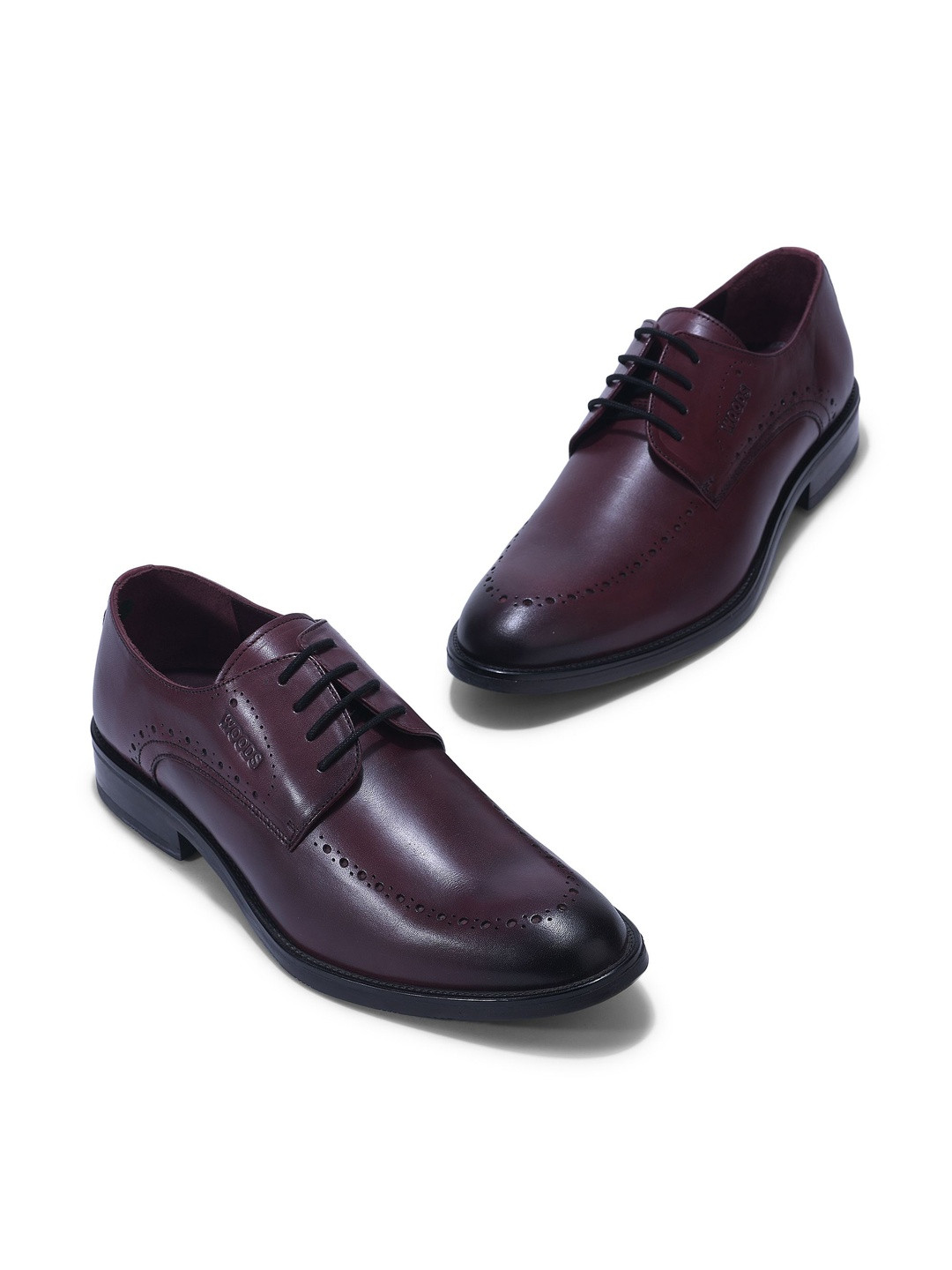 Woods Men Leather Formal Derbys Shoes