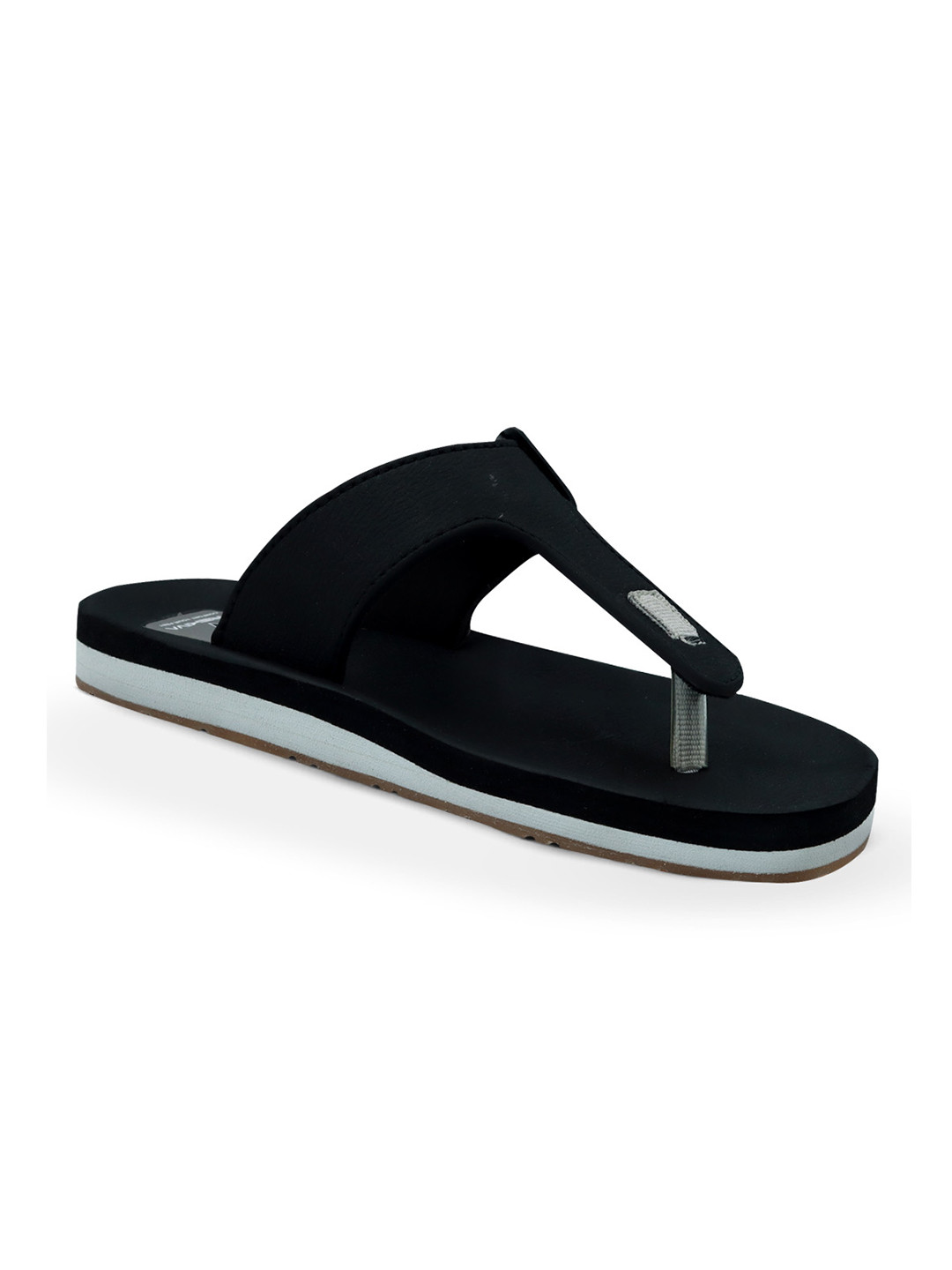 Trekiva Men Black Flexible & Durable Flip Flops Slippers