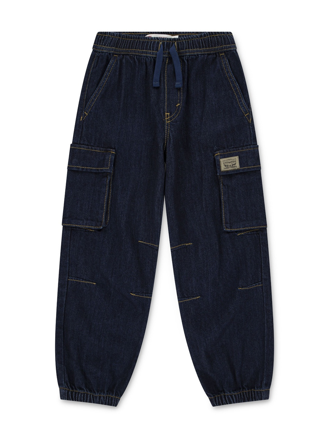 Levis Boys Relaxed Fit Mid-Rise Cargo Styles Jeans