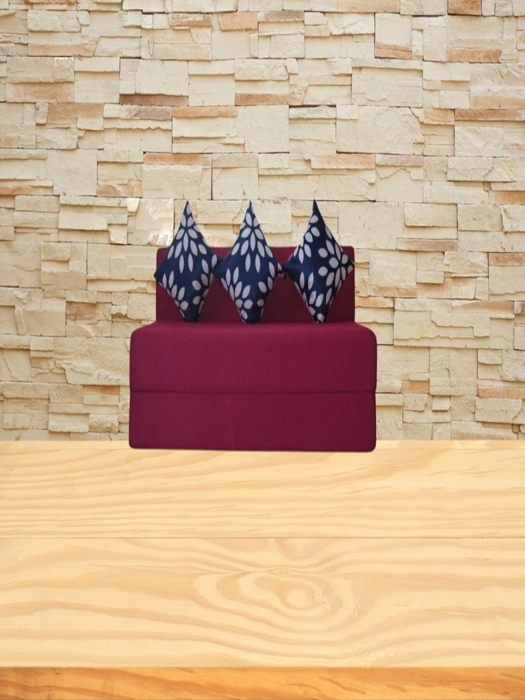 FRIENDS LIFE 3 Seater Fold Out Sofa Cum Bed With Pillows