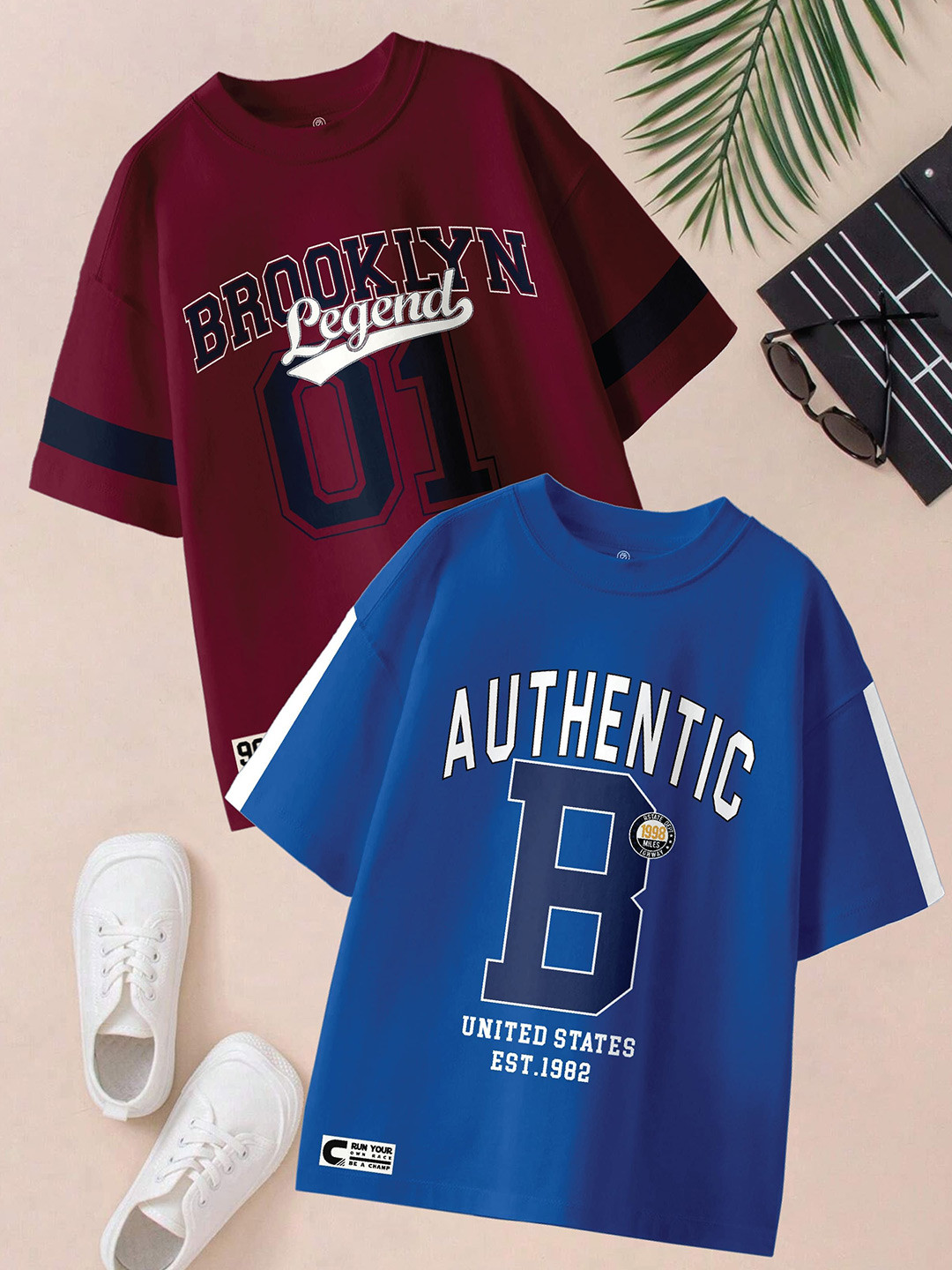 CODEZ Boys Pack Of 2 Tshirts