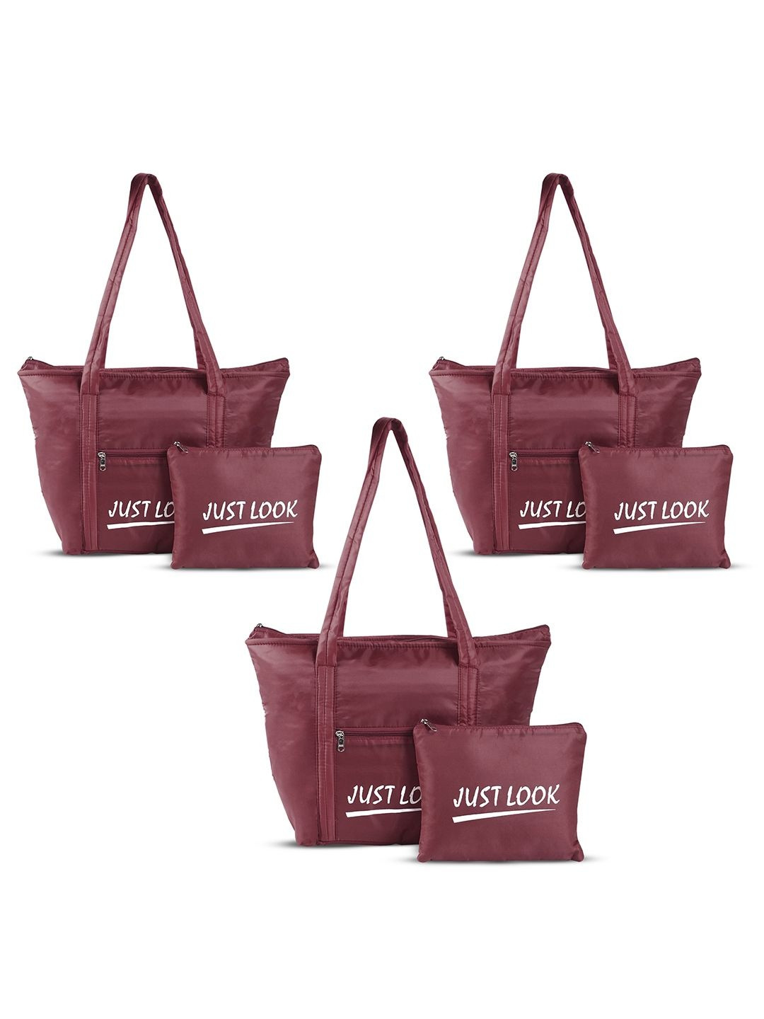 Aura Set Of 3 Textured Medium Foldable Duffel Bag - 20 Lt