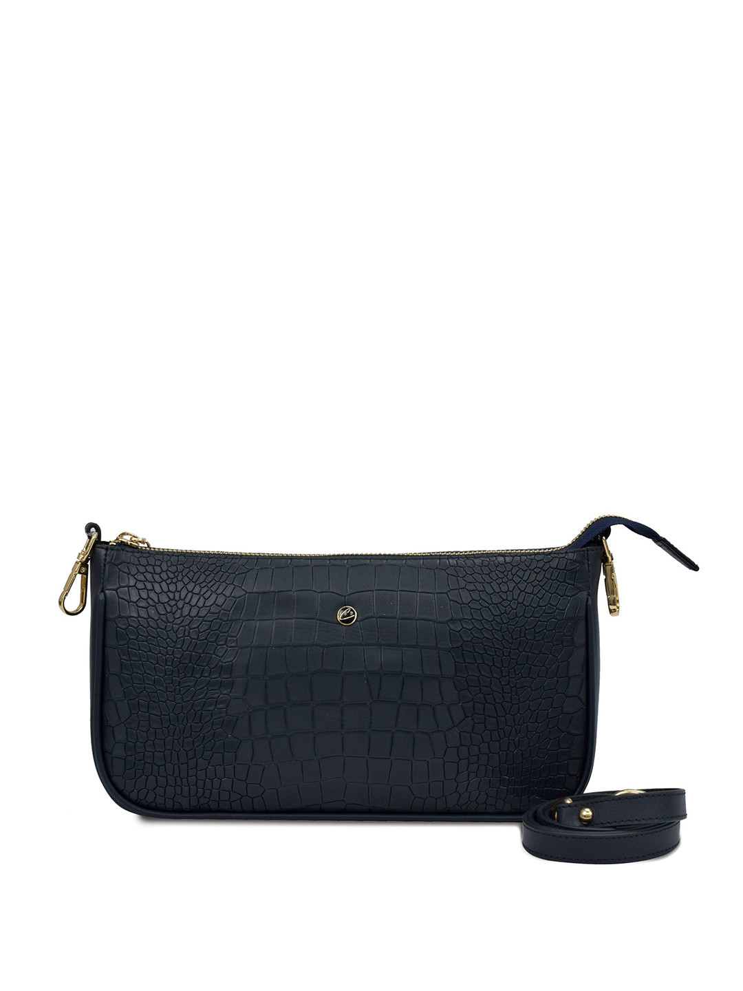 El'Curio Textured Leather Shopper Sling Bag with Quilted