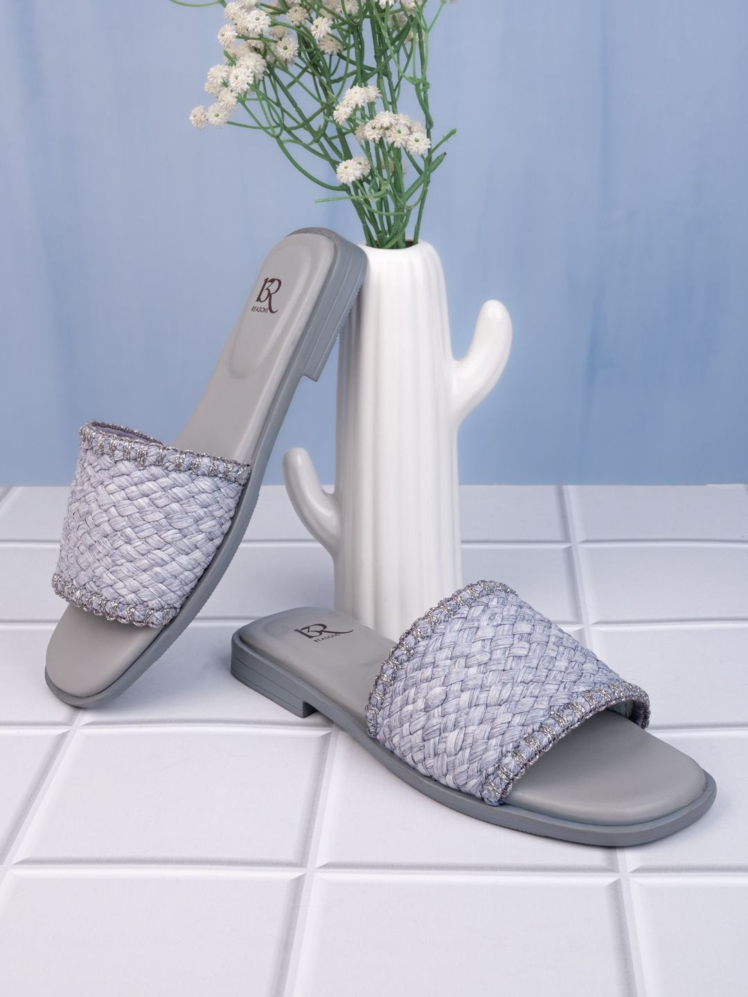 13 Reasons Women Woven Design OpenToe Flats