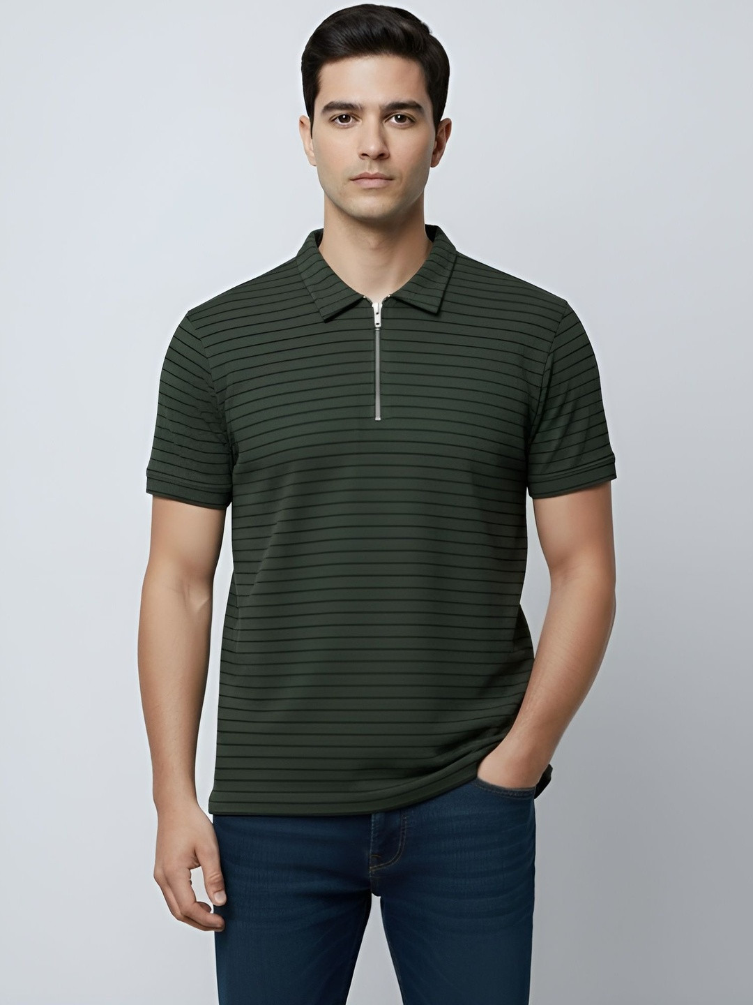 PTVIZE Men Polo Collar T-shirt