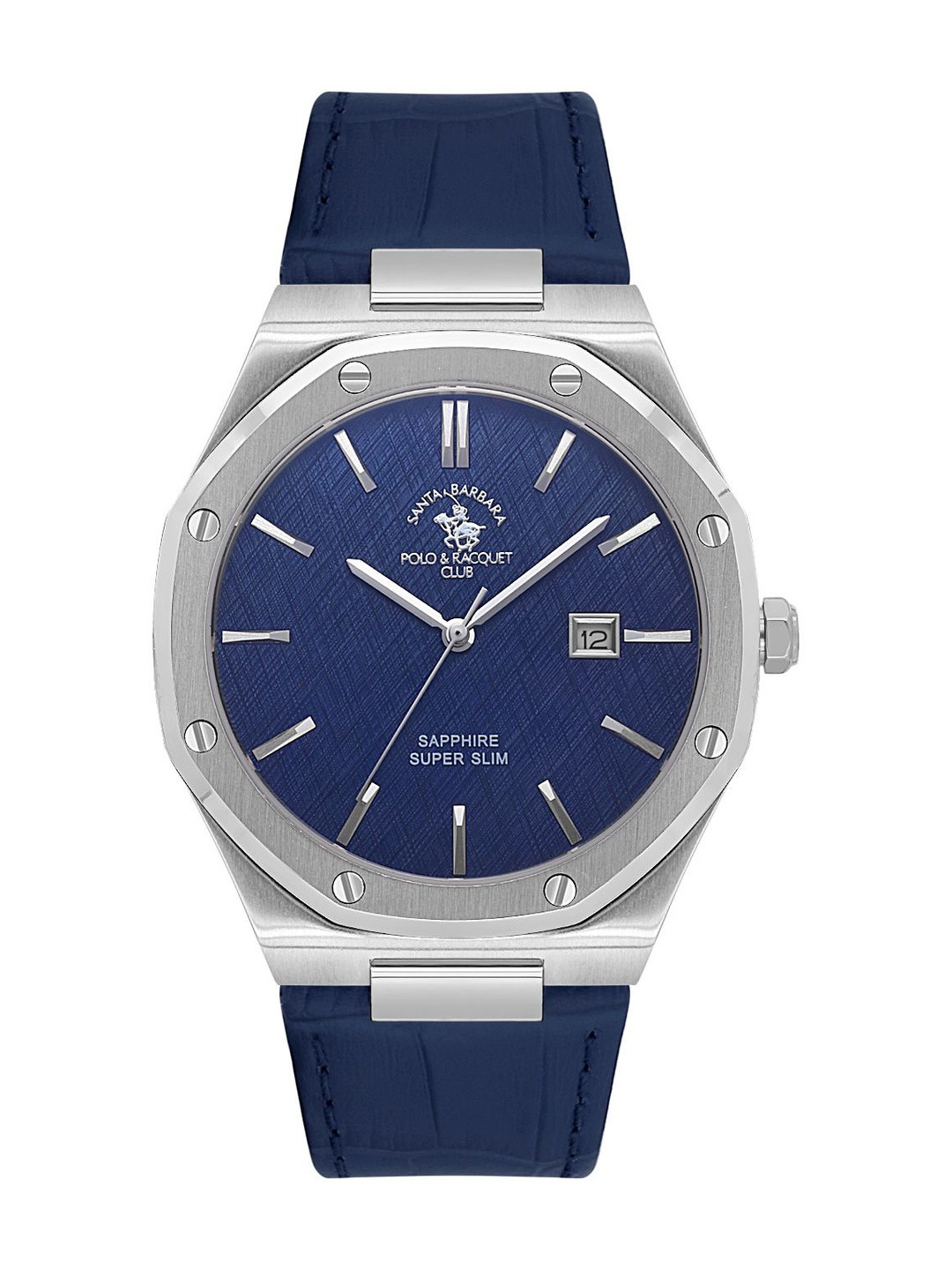 SANTA BARBARA POLO & RACQUET CLUB Men Leather Straps Analogue Watch SB.1.10672-3