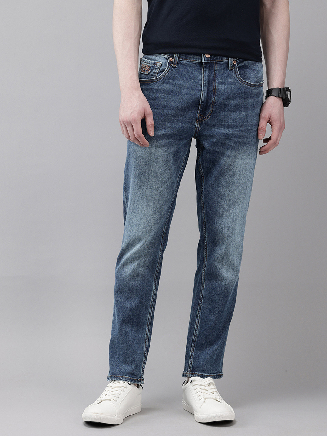 U.S. Polo Assn. Denim Co. Men Cole Tapered Crop Fit Jeans