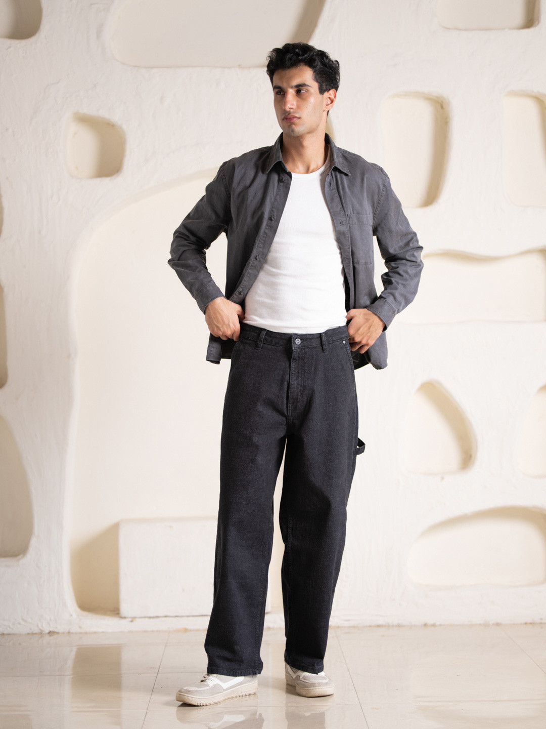 The Pant Project Men Comfort Mid-Rise Baggy Fit Jeans